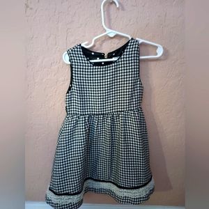 Children's Place  Early 2000s Houndstooth Pattern dress girl size 3t